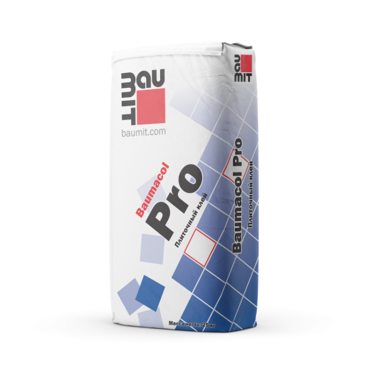 Плиточный тонкослойный клей Baumit Baumacol Pro, 25кг