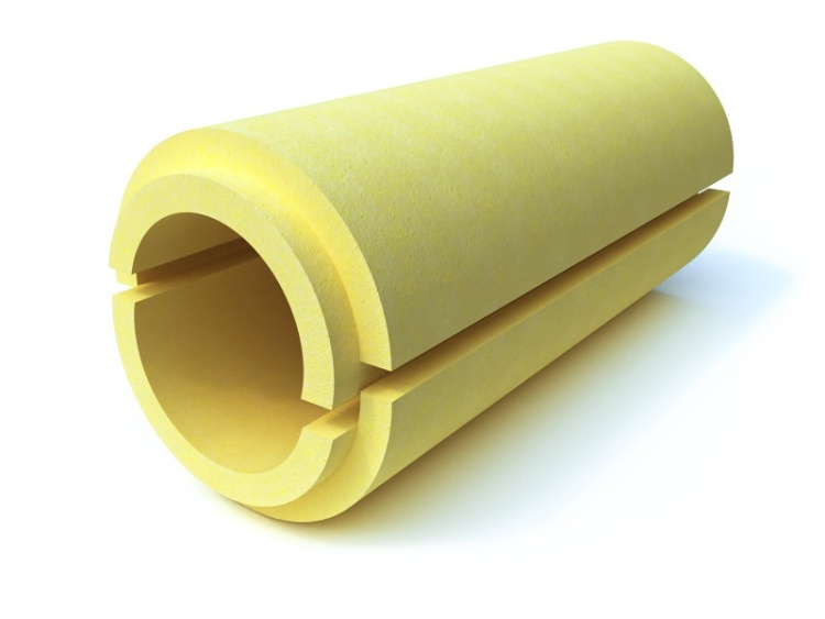 Скорлупа  для теплоизоляции труб ППУ С 1000х114х40 мм