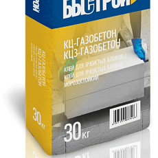 БЫСТРОЙ Клей для блоков и плит из ячеистого бетона КЦ-газобетон, мешок 30кг/48под